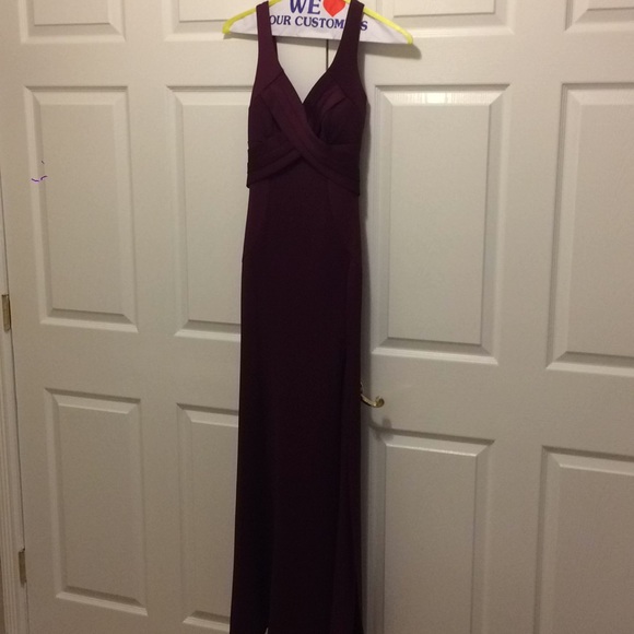 Dark Red Prom Dress - Picture 2 of 7